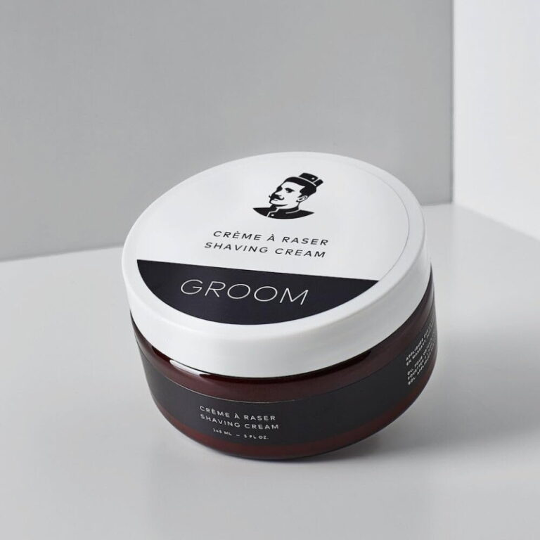 groom shaving cream